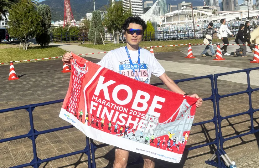 神戸マラソンに参加したK.Oの写真